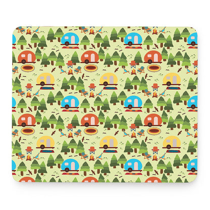 Camping Picnic Pattern Print Mouse Pad