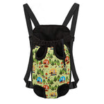 Camping Picnic Pattern Print Pet Carrier Backpack