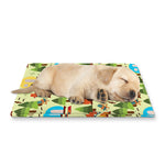 Camping Picnic Pattern Print Pet Cooling Mat Cover