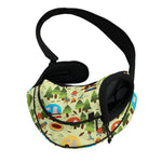 Camping Picnic Pattern Print Pet Sling Carrier