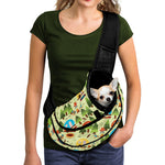 Camping Picnic Pattern Print Pet Sling Carrier