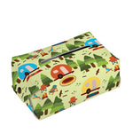 Camping Picnic Pattern Print Rectangle Tissue Box Cover