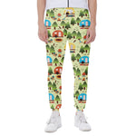 Camping Picnic Pattern Print Scuba Joggers