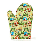 Camping Picnic Pattern Print Single Oven Mitt