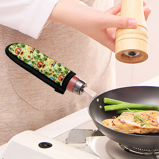 Camping Picnic Pattern Print Skillet Handle Cover