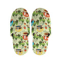 Camping Picnic Pattern Print Slippers
