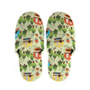 Camping Picnic Pattern Print Slippers