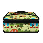 Camping Picnic Pattern Print Small Lunch Bag