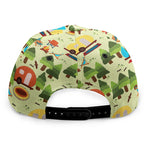 Camping Picnic Pattern Print Snapback Cap