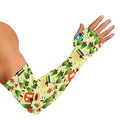 Camping Picnic Pattern Print Sun Protection Arm Sleeves