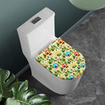 Camping Picnic Pattern Print Toilet Lid Cover