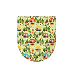 Camping Picnic Pattern Print Toilet Lid Cover