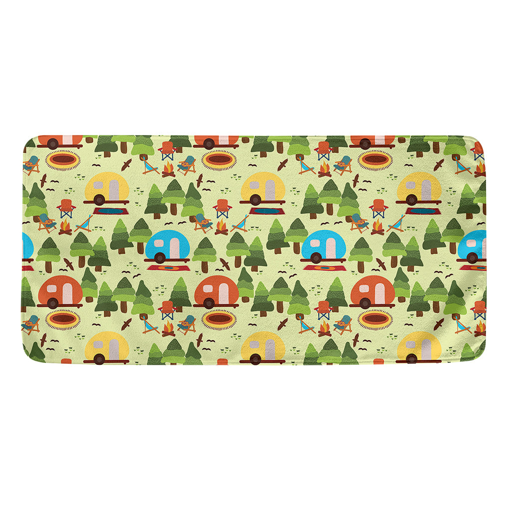 Camping Picnic Pattern Print Towel