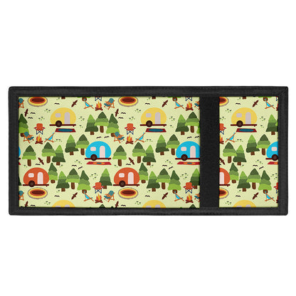 Camping Picnic Pattern Print Trifold Wallet