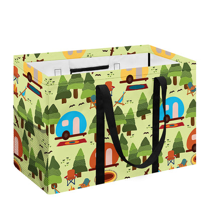 Camping Picnic Pattern Print Utility Tote Bag