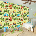 Camping Picnic Pattern Print Wall Sticker