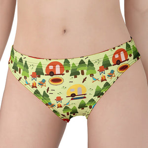 Camping Picnic Pattern Print Women's Panties