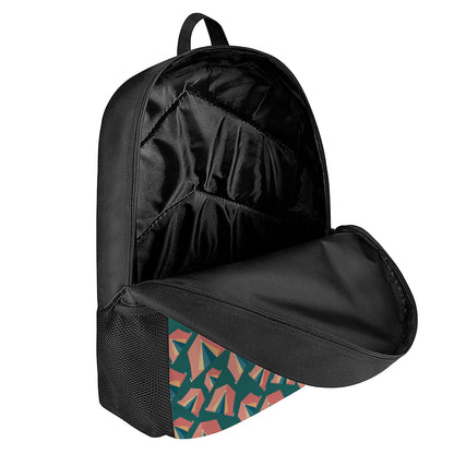 Camping Tent Pattern Print 17 Inch Backpack