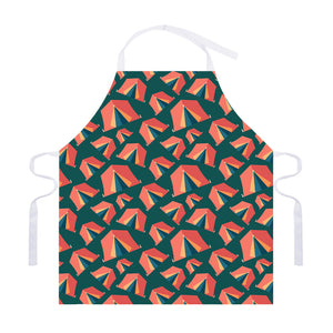 Camping Tent Pattern Print Adjustable Apron