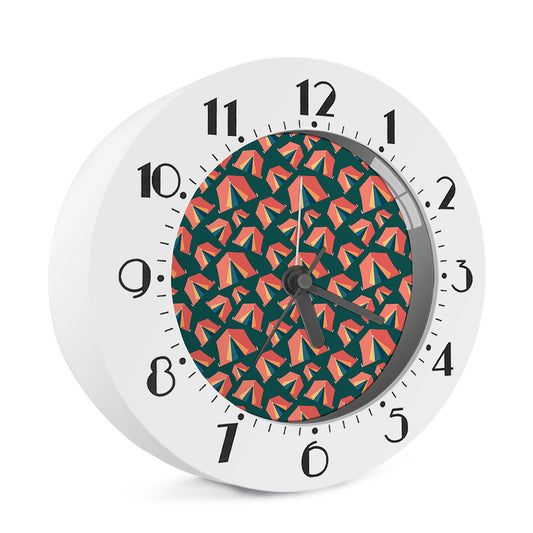 Camping Tent Pattern Print Alarm Clock