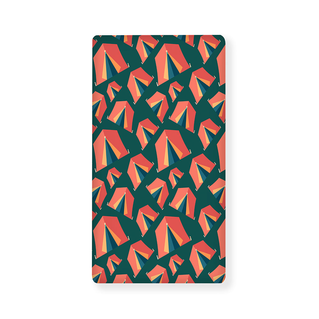 Camping Tent Pattern Print Baby Crib Sheet