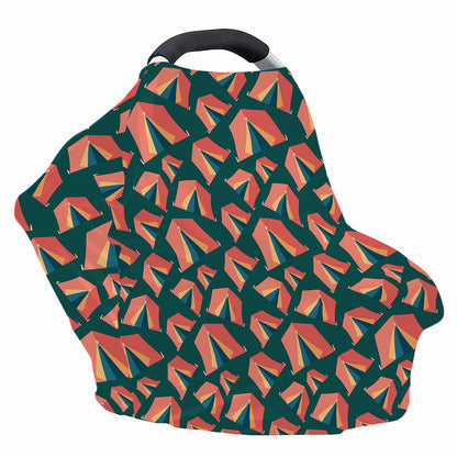 Camping Tent Pattern Print Baby Seat Cover