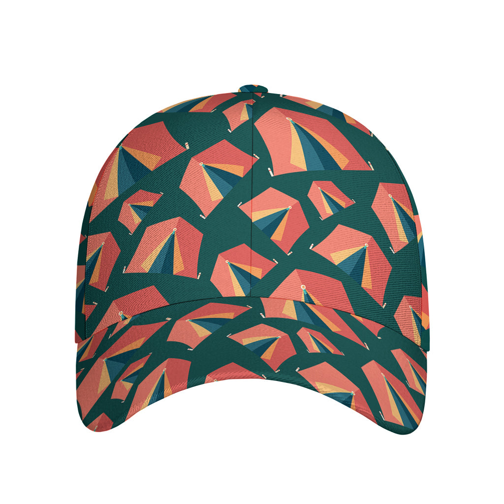 Camping Tent Pattern Print Baseball Cap