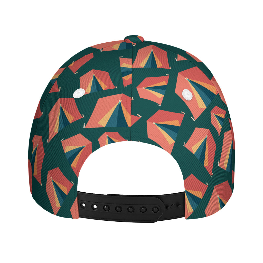Camping Tent Pattern Print Baseball Cap