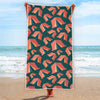 Camping Tent Pattern Print Beach Towel