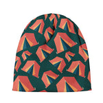 Camping Tent Pattern Print Beanie