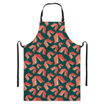 Camping Tent Pattern Print Bib Apron With Pocket