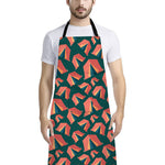 Camping Tent Pattern Print Bib Apron With Pocket