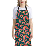 Camping Tent Pattern Print Bib Apron With Pocket