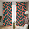 Camping Tent Pattern Print Dimout Pencil Pleat Curtains