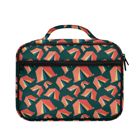 Camping Tent Pattern Print Briefcase Bible Bag