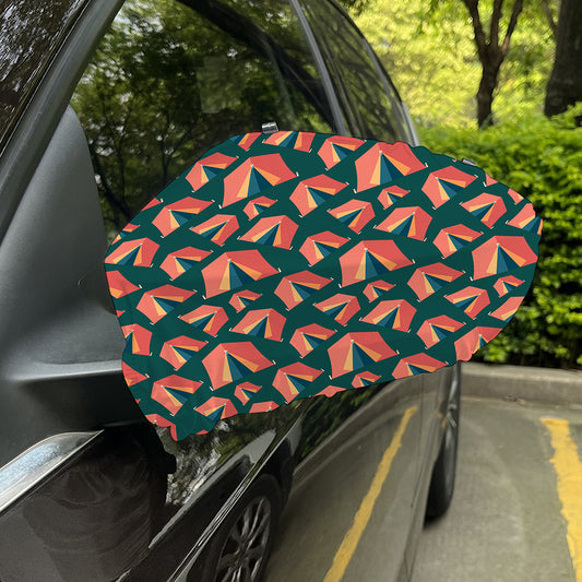 Camping Tent Pattern Print Car Side Mirror Covers