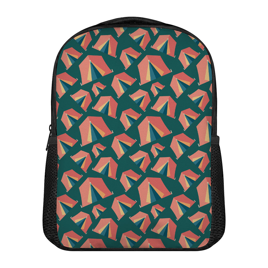 Camping Tent Pattern Print Casual Backpack
