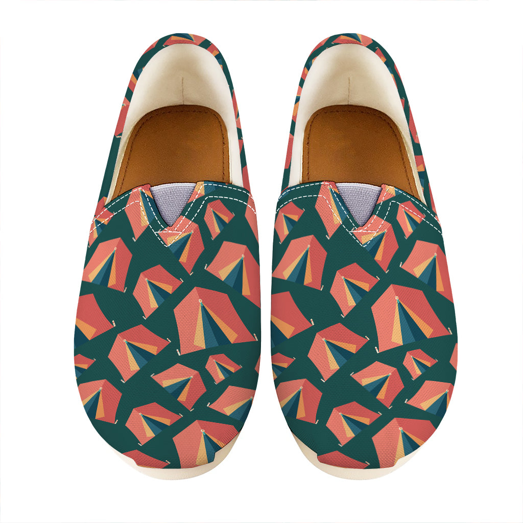 Camping Tent Pattern Print Casual Shoes