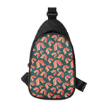 Camping Tent Pattern Print Chest Bag