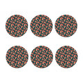 Camping Tent Pattern Print Coaster Set