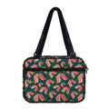 Camping Tent Pattern Print Double Strap Bible Bag