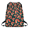 Camping Tent Pattern Print Drawstring Backpack