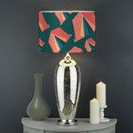 Camping Tent Pattern Print Drum Lamp Shade