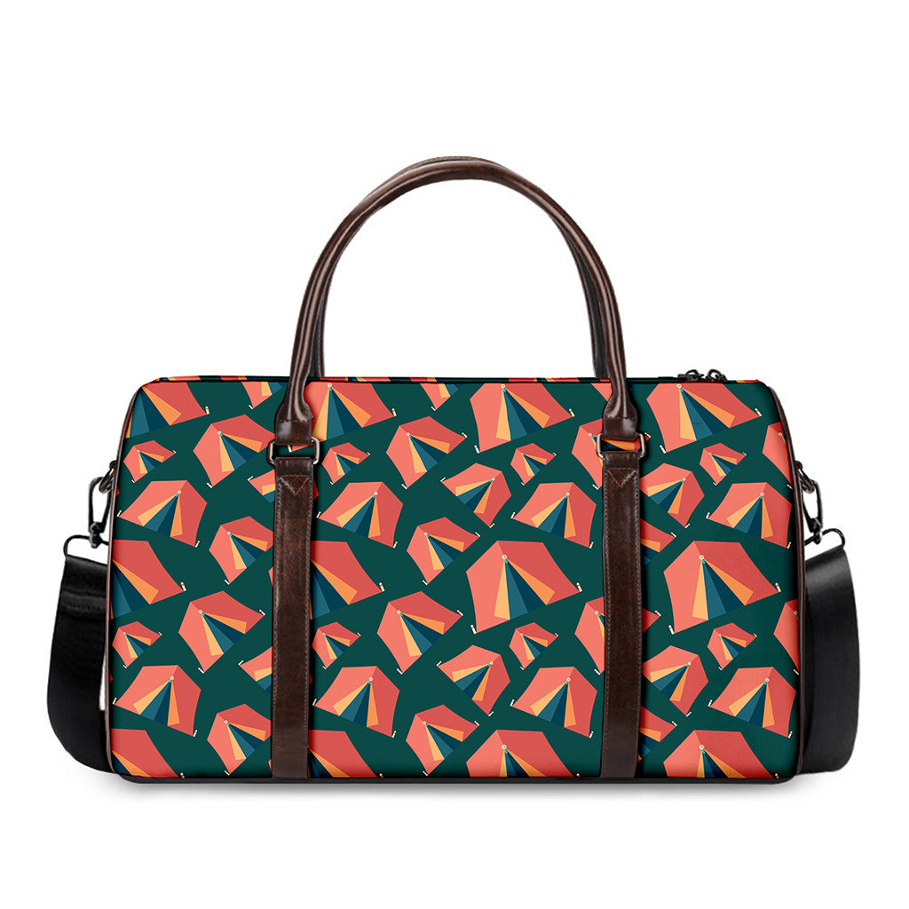 Camping Tent Pattern Print Duffle Bag