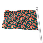Camping Tent Pattern Print Flag