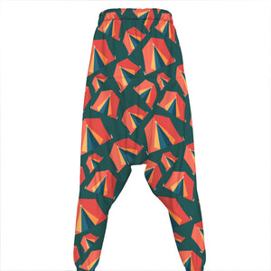 Camping Tent Pattern Print Hammer Pants