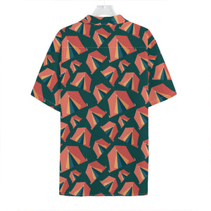 Camping Tent Pattern Print Hawaiian Shirt