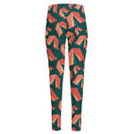Camping Tent Pattern Print High-Waisted Pocket Leggings