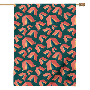 Camping Tent Pattern Print House Flag