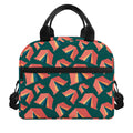 Camping Tent Pattern Print Insulated Lunch Bag